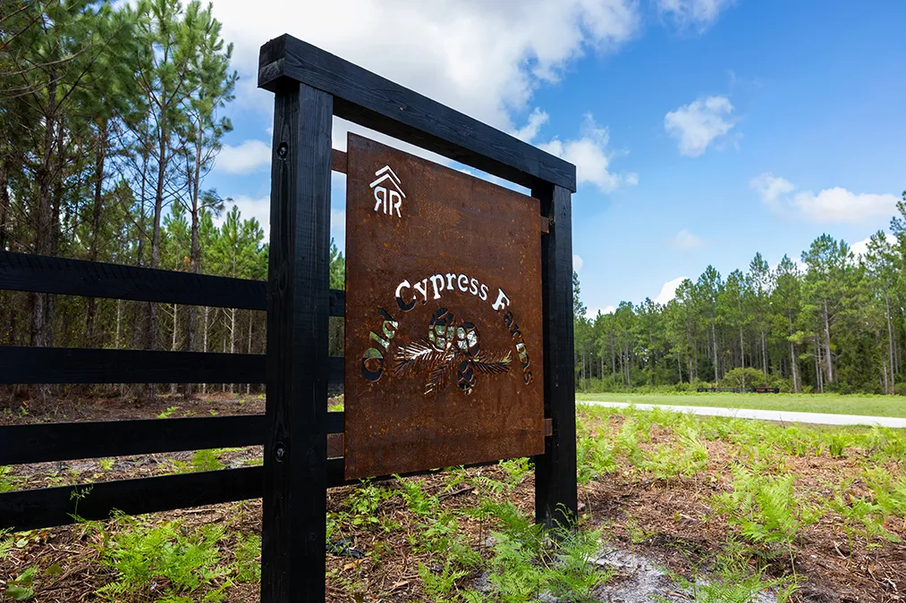 Old Cypress Farms Sign